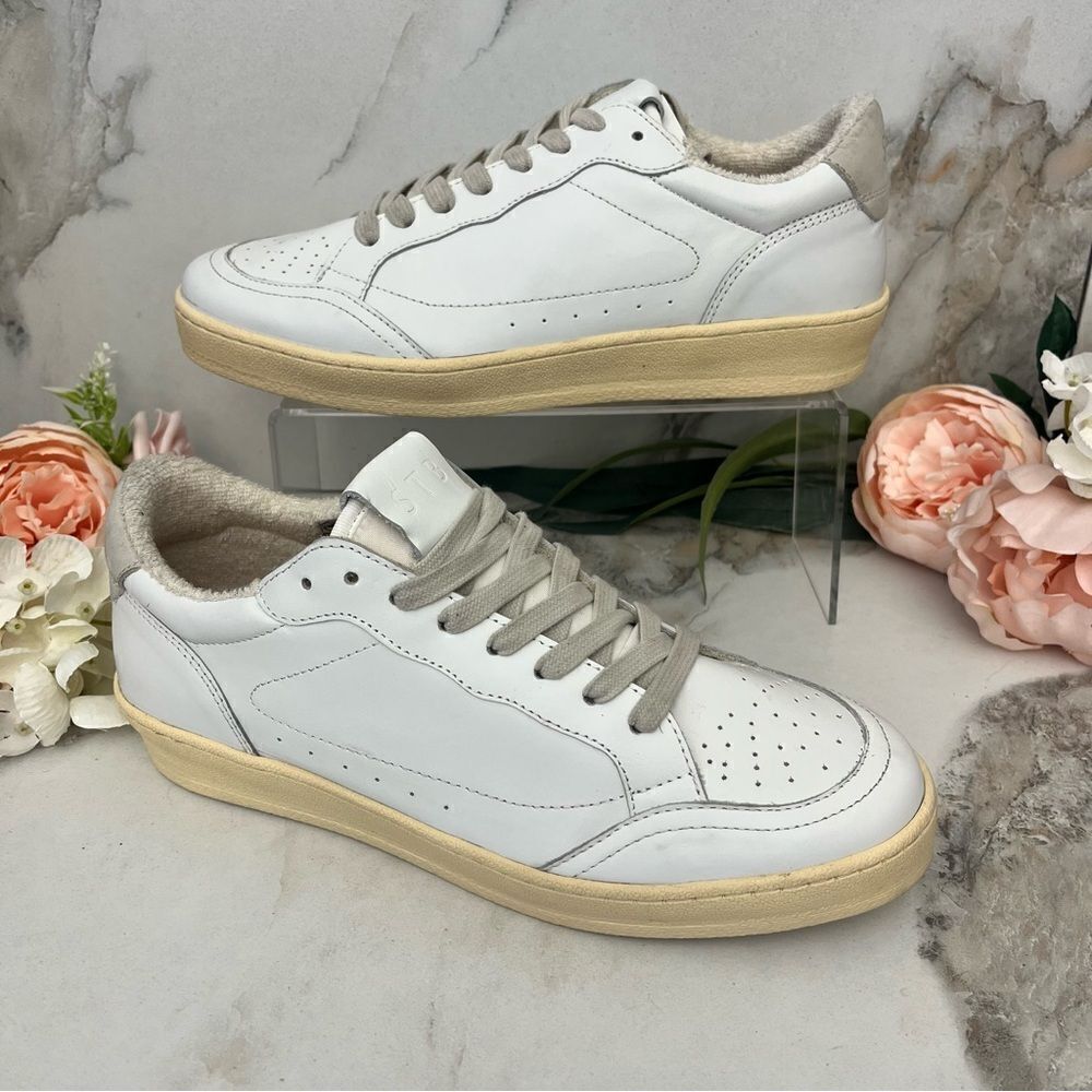 STB Shoe The Bear Babtiste Lace-Up Sneaker in White/Gray Size 8 NEW - Picture 2 of 15